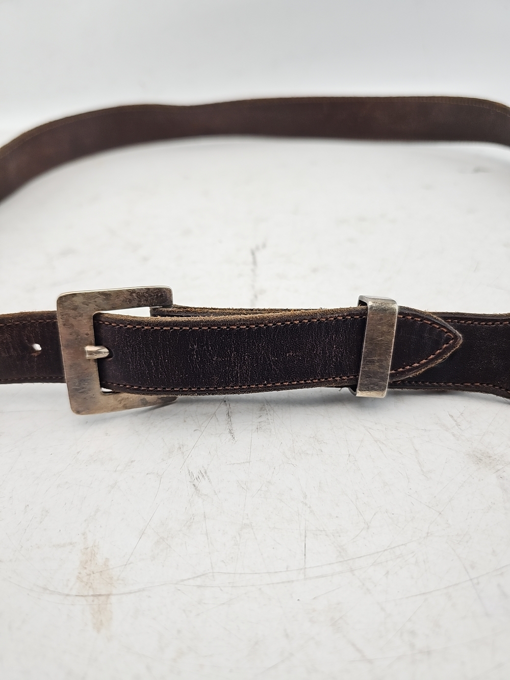 Santa Fe Brown Distressed Leather Western Belt